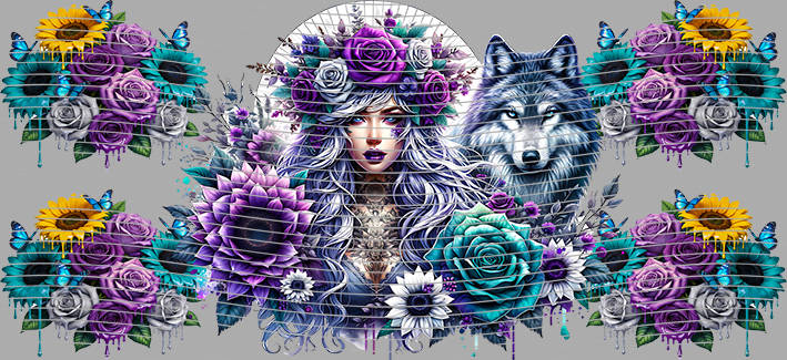 16oz Sunflower Girl-SU-487